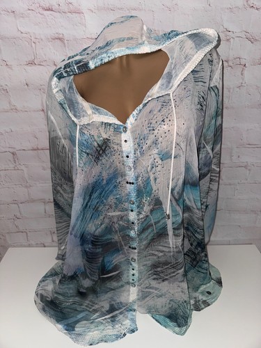 Tredy bluse mit - bluse, kapuze