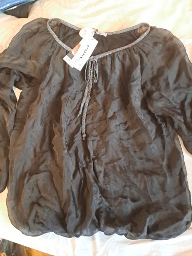 Public bluse seide schwarz - public, xl