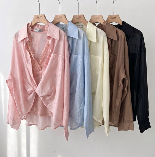 Damen bluse transparent - damen,