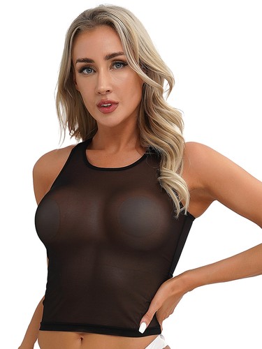 Damen nylon crop top - nylon,