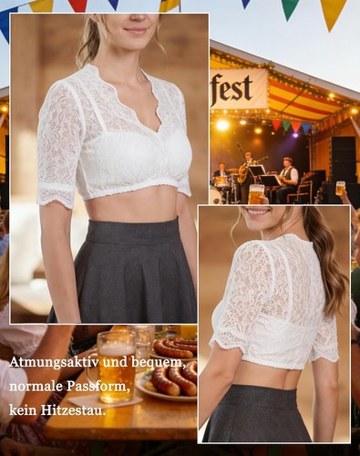 Dirndl bluse damen für - bluse,
