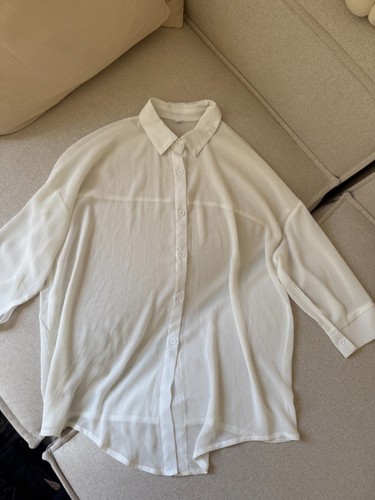 Bluse weiss oversized