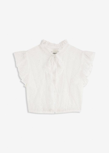 Damen transparente dirndbluse - transparente,