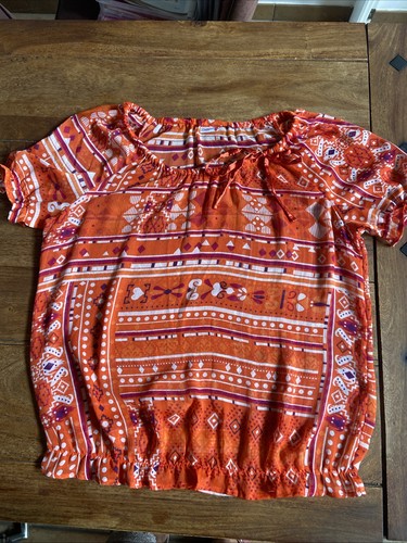 Bluse orange transparent - transparent, 42