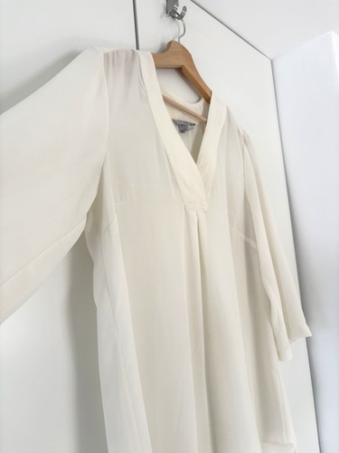 Schlupfbluse 42 creme - schlupfbluse,