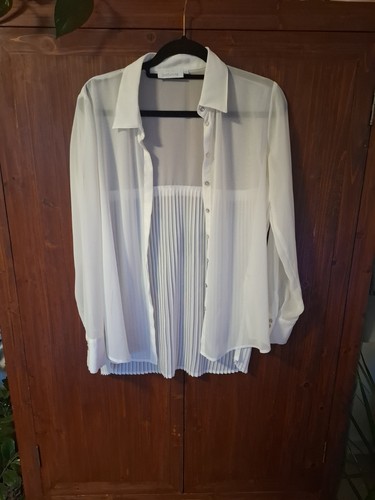 Weiße transparente bluse - transparente,