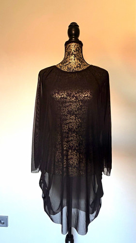 Damen tunika bluse chiffon - tunika,