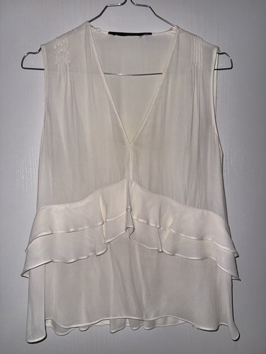 Zarte bluse mit volant - bluse,