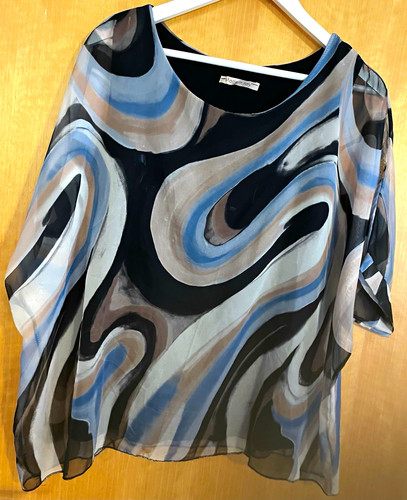 Damen chiffon bluse kurzarm - damen,