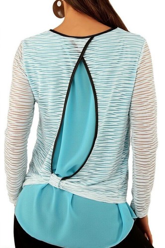 Sexy damen lagen bluse shirt - sexy,