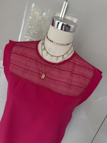 Bluse sommerbluse pink m - bluse, m/l
