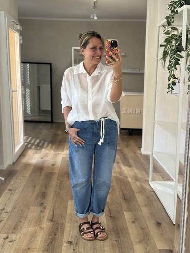 Oversized bluse longbluse - bluse,
