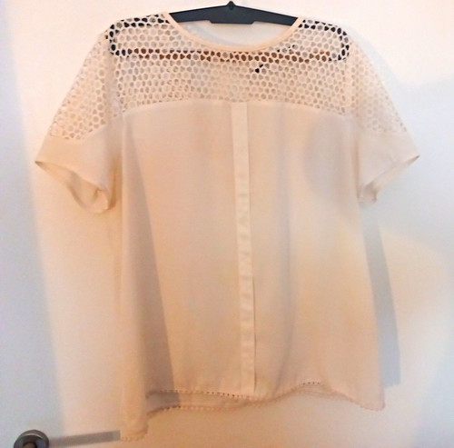 Damen bluse tunika weiß - bluse, l