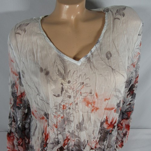 Damen chiffon crash - , bluse