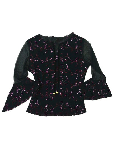Mesh bluse transparent - mesh,