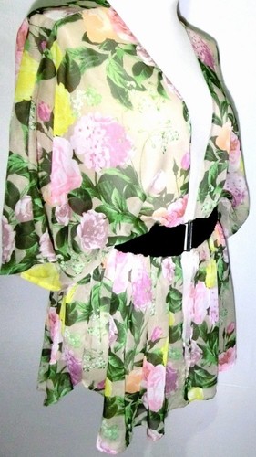 Chiffon long bluse - chiffon,