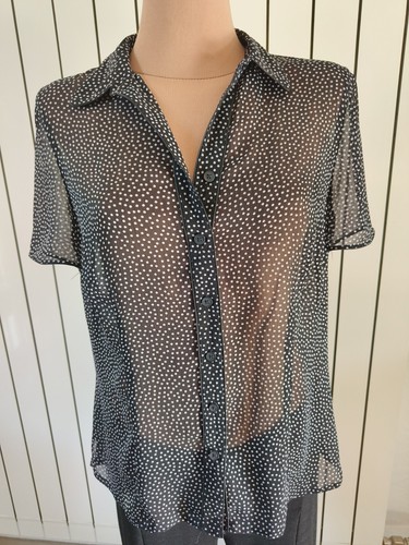 Semi transparente sommerbluse - semi-transparente,