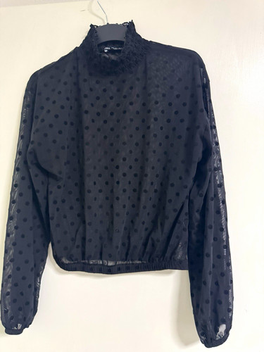 Zara damen bluse schwarz - damen,