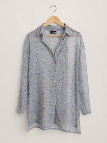 Kaffe damen longbluse - kaffe,