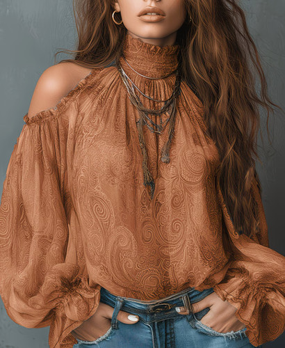 Schöne damen retrobluse - schöne,
